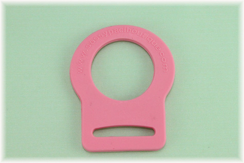 Pink Button Pacifier Adapter/Ring-mam