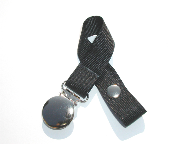 Black Small Pacifier Holder-Black Small Pacifier Holder