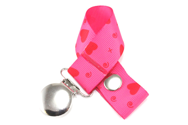 Red Hearts of Love Pacifier Holder-Red Hearts of Love Pacifier Holder