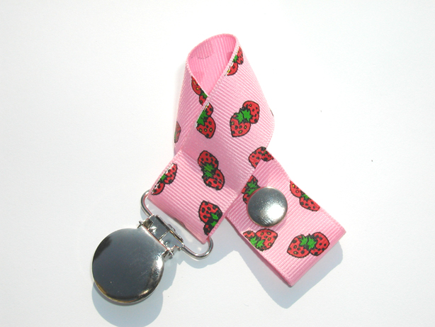 Strawberry Pacifier Holder-Strawberry Pacifier Holder